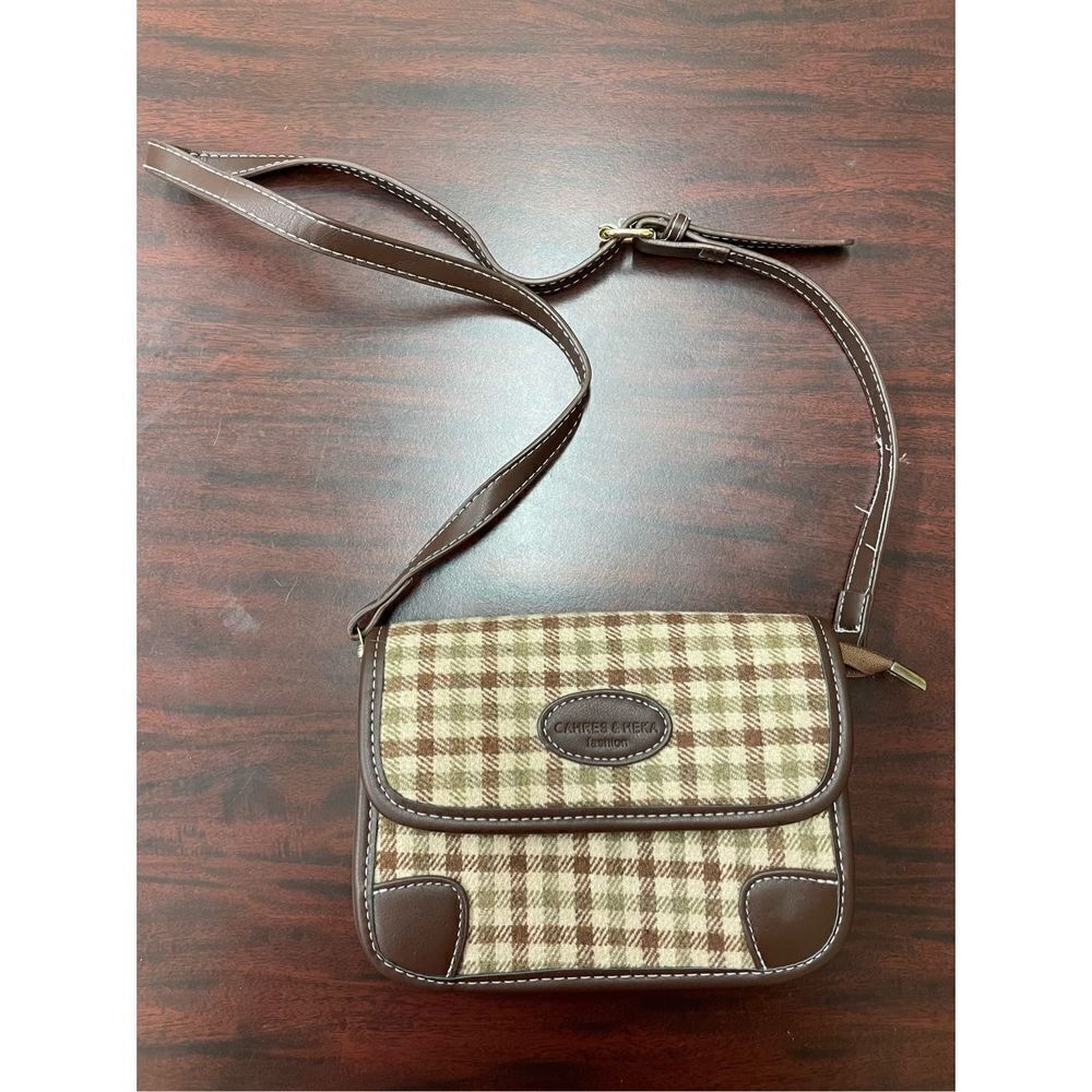 Shein Cahres & Heka Fashion Gingham Patten Crossbody Purse